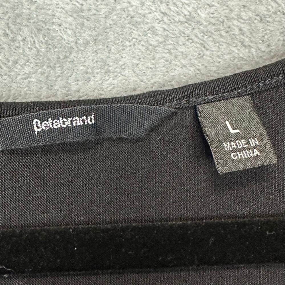 Betabrand Dress Womens Large Black Travel Neutral Minimalist Flowy Loose Comfy - Picture 5 of 10